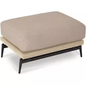 Пуф Ispani ОГОГО (арт.808353), (Ткань,Экокожа/Бежевый) ОГОГО Обстановочка!