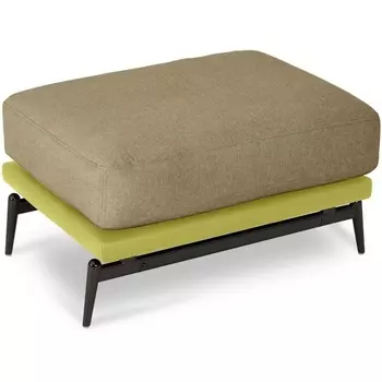 Пуф Ispani ОГОГО (арт.808357), (Ткань,Экокожа/Коричневый,Зеленый) ОГОГО Обстановочка!