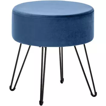 Пуф Кома, велюр Дарк Блю Leset