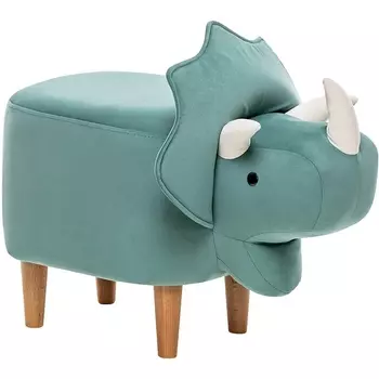 Пуф Leset Dino COMBI (Фанера,Массив дерева,Велюр/Зеленый,Белый) арт.2500000189968