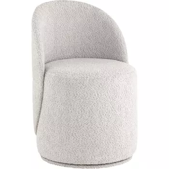 Пуф Loreen вращающийся букле светло-серый Stool Group (арт.УТ000039106)