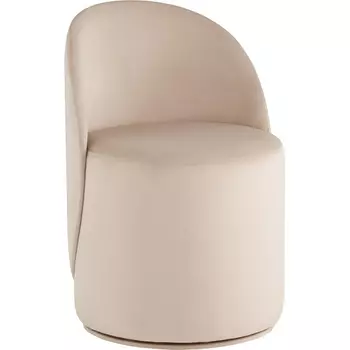 Пуф Loreen вращающийся велюр молочный Stool Group (арт.УТ000039107)