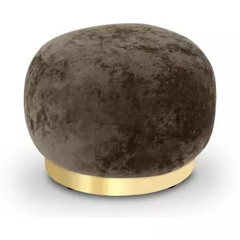 Пуф Lucca ОГОГО (арт.853183), (Ткань,Велюр/Коричневый) ОГОГО Обстановочка!
