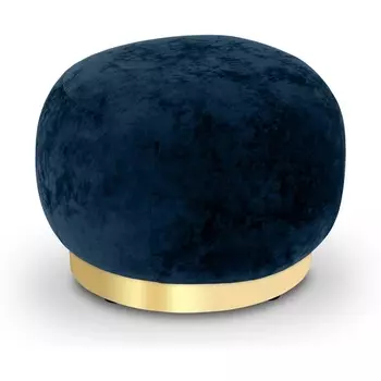 Пуф Lucca ОГОГО (арт.853202), (Велюр,Ткань/Синий) ОГОГО Обстановочка!