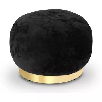 Пуф Lucca ОГОГО (арт.853203), (Ткань,Велюр/Черный) ОГОГО Обстановочка!