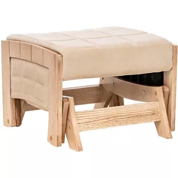 Пуф-маятник Нордик Leset (Дуб, ткань Verona Vanilla) 2000026712619