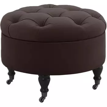 Пуф Meggi ОГОГО (арт.333525), (Ткань/Коричневый) ОГОГО Обстановочка!