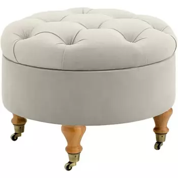 Пуф Meggi ОГОГО (арт.434422), (Ткань/Белый) ОГОГО Обстановочка!