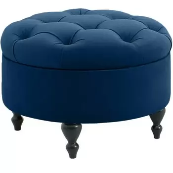 Пуф Meggi ОГОГО (арт.434437), (Ткань/Синий,Белый) ОГОГО Обстановочка!