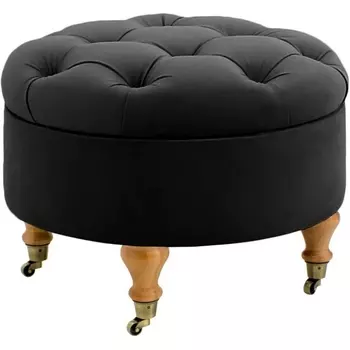 Пуф Meggi ОГОГО (арт.434457), (Ткань/Черный) ОГОГО Обстановочка!