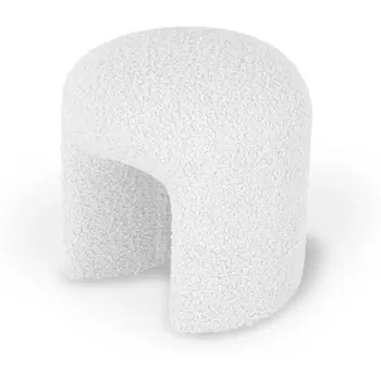 Пуф ОГОГО Shaggy (Искусственный мех/Белый) ОГОГО Обстановочка!