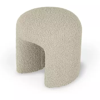 Пуф ОГОГО Shaggy (Искусственный мех/Бежевый) ОГОГО Обстановочка!