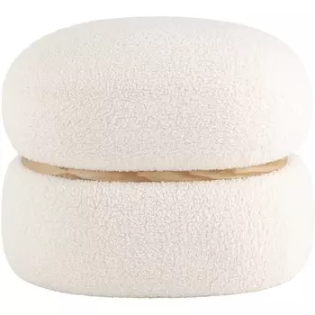 Пуф Полли L тедди белый УТ000036428 Stool Group