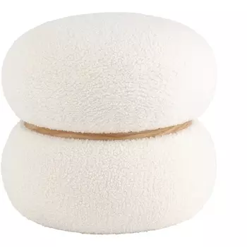 Пуф Полли S тедди белый УТ000036427 Stool Group