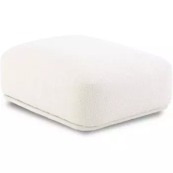 Пуф прямоугольный Fabro ОГОГО (арт.855377), (Ткань,Букле/Белый) ОГОГО Обстановочка!