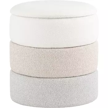 Пуф с ящиком Hive S букле бежевый, Stool Group