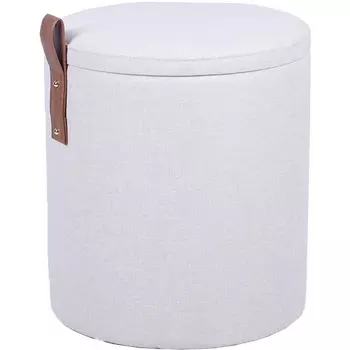 Пуф с ящиком Эркки рогожка S белый Stool Group арт.УТ000039491