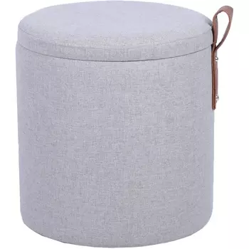 Пуф с ящиком Эркки рогожка XS серый Stool Group арт.УТ000039494