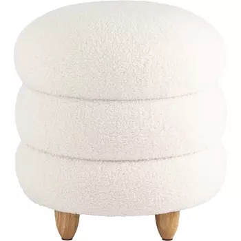 Пуф с ящиком Винни L тедди белый УТ000036429 Stool Group