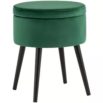 Пуф Клайс с ящиком велюр зелёный УТ000035914 Stool Group