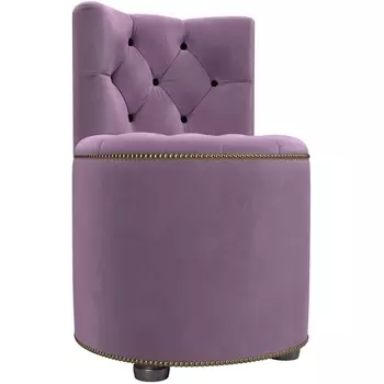Пуф Саваж (микровельвет сиреневый, пуговицы микровельвет коричневый) Лига Диванов 109381