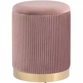 Пуф Шарлотта с ящиком велюр розовый УТ000025558 Stool Group