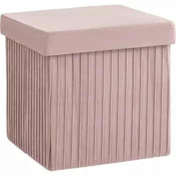 Пуф складной с ящиком Store Square пыльно-розовый Stool Group (арт.УТ000038992)