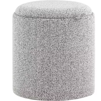 Пуф-столик с ящиком Хюгге XS букле серый, Stool Group
