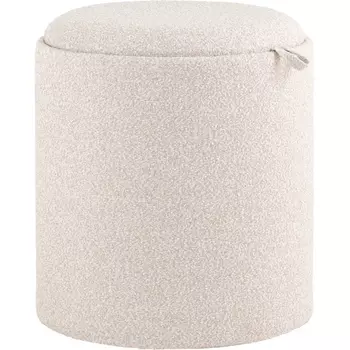 Пуф-столик с ящиком Хюгге XS букле бежевый, Stool Group