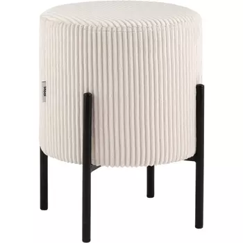 Пуф Stool Group Кейси велюр рельефный светло-серый арт.УТ000040014