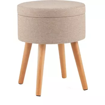 Пуф Stool Group с ящиком Store Woody рогожка серая арт.УТ000040158