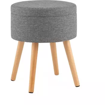 Пуф Stool Group с ящиком Store Woody рогожка темно-зелёная арт.УТ000040159