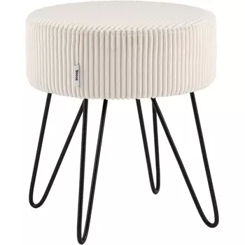 Пуф Stool Group Спейси велюр рельефный светло-серый арт.УТ000040018