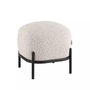 Пуф Стоун ткань букле молочный Stool Group арт.УТ000040002