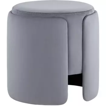 Пуф Taks велюр серый Stool Group арт.УТ000039395