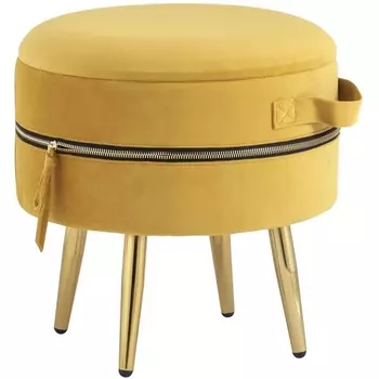 Пуф Тильда велюр охра (Stool Group)