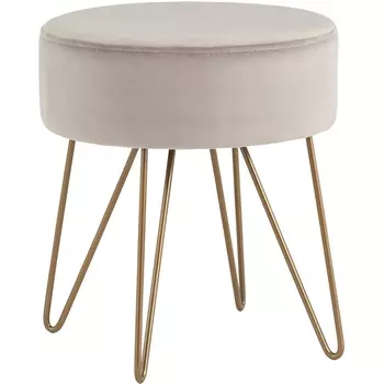 Пуф Спейси велюр серо-бежевый УТ000035908 Stool Group