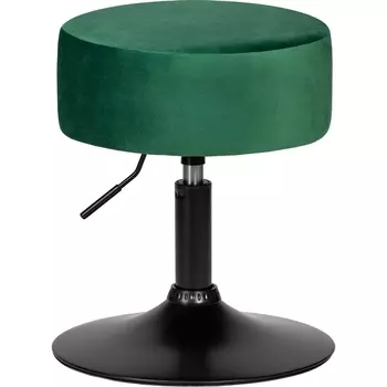 Пуф (зеленый велюр (MJ9-88)) Dobrin 2050_BlackBase-LM DANNY BLACK BLACK, цвет сиденья зеленый (MJ9-88), основания черный