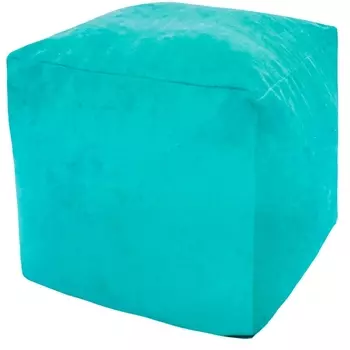 Пуфик Dreambag Куб Бирюзовый Микровельвет (Классический) 3913001