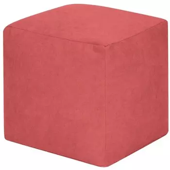 Пуфик Dreambag Куб Коралловый Велюр (Классический) 3923001