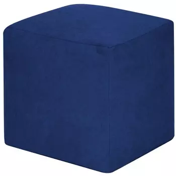 Пуфик Dreambag Куб Синий Велюр (Классический) 3923401
