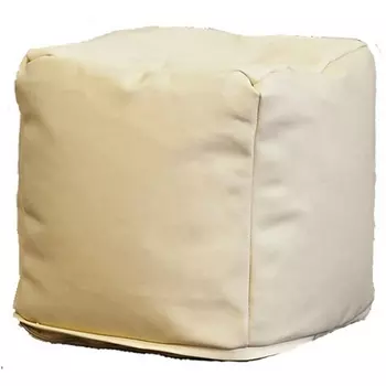 Пуфик Dreambag Куб Светло-Бежевый ЭкоКожа (Классический) 3911001