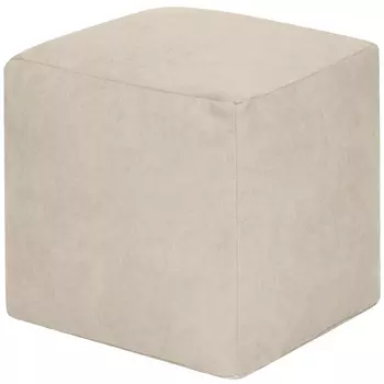 Пуфик Dreambag Куб Светло-Бежевый Велюр (Классический) 3926601