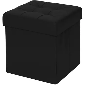 Пуфик Dreambag складной Черный ЭкоКожа 13174