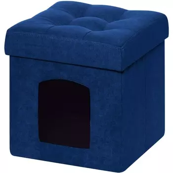 Пуфик Dreambag складной Для Животных Синий Велюр 13401