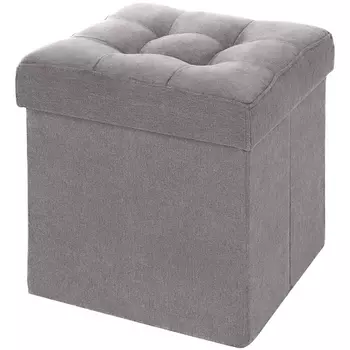 Пуфик Dreambag складной Серый Велюр 13257