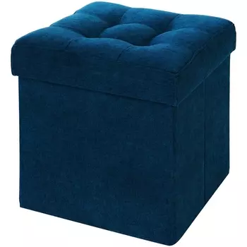 Пуфик Dreambag складной Синий Велюр 13258