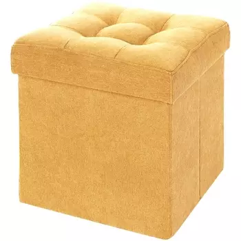 Пуфик Dreambag складной Желтый Велюр 13582