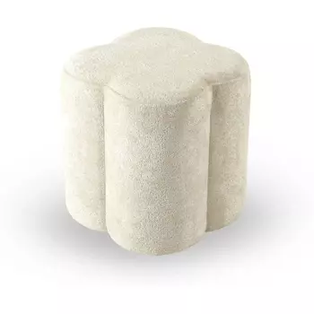 Пуфик Quatrefoil ОГОГО Обстановочка! (Мех/Белый) арт.902540