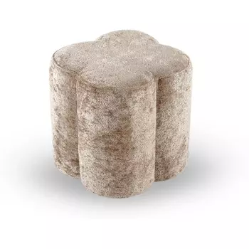 Пуфик Quatrefoil ОГОГО Обстановочка! (Мех/Бежевый) арт.902542